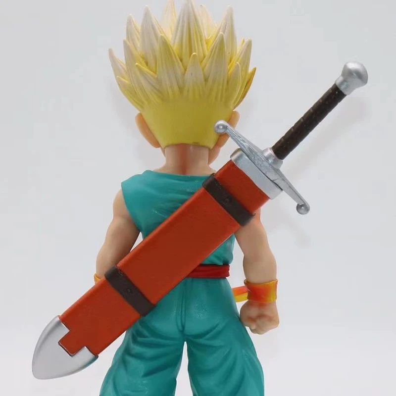 19CM Dragon Ball Anime Action Figure Super Saiyan Goku Model Toys Yellow Hair Blue Hair Figure Model images - 6