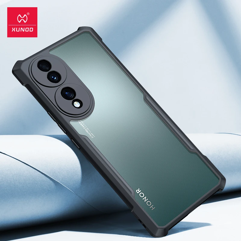 

For Honor 70 80 Pro Plus Case,Xundd Airbag Shockproof Shell,Clear Carbon Fiber Pattern Back Cover For Honor 70 Protective Case