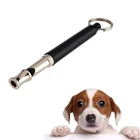 1 Флейта со свистком, стоп-лай, Бесшумный ультразвуковой звук, Отпугиватель дрессировки собак, поезд с ремешком, портативный брелок для собак