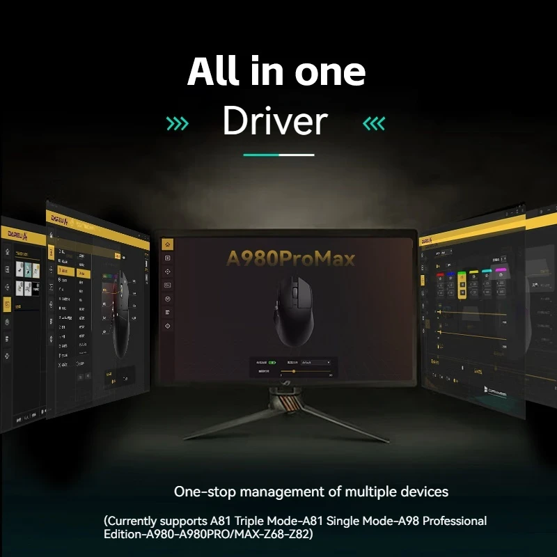 Dareu A980Pro Max Большая ручная мышь с тремя режимами подключения Киберспортивная игровая мышь Star Flash Cable 8k Wireless 4k Gamer Gift PC Custom (art.: 3920ca7f365ef) - 3920ca7f365ef