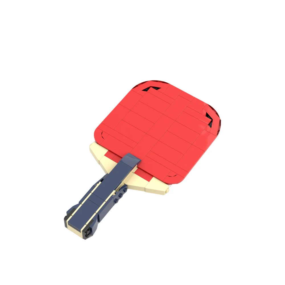 Gobrick MOC красная ракетка для пинг-понга кирпичи модель китайской профессиональной