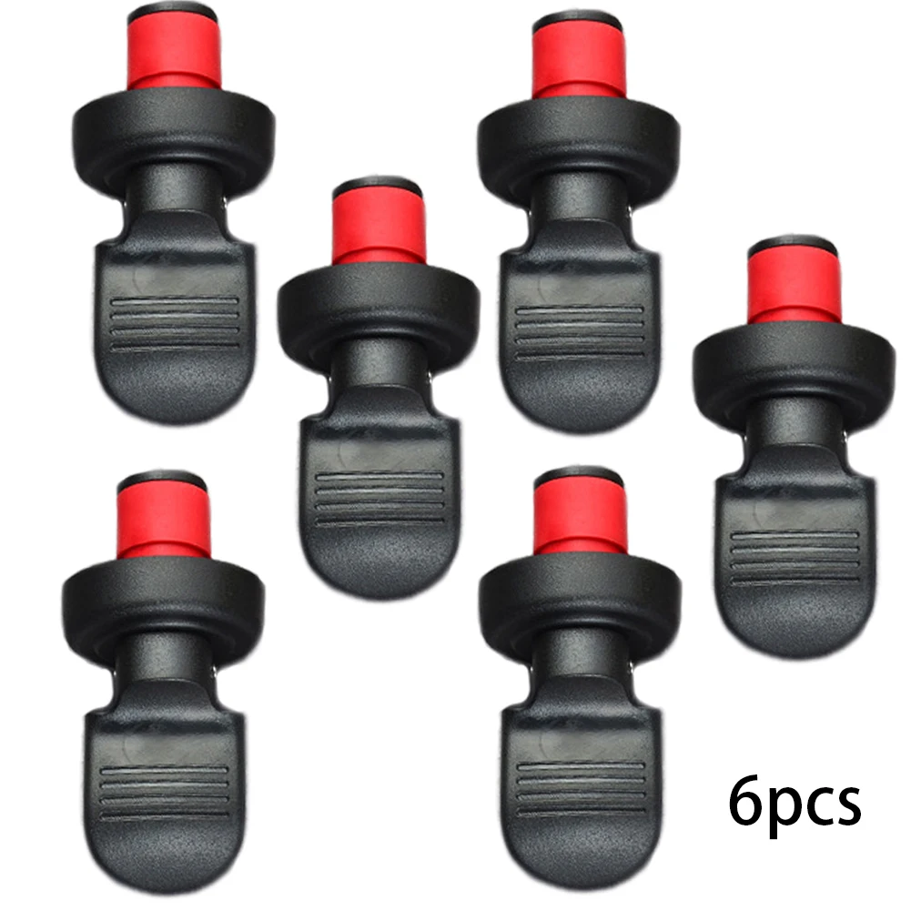 

6pcs Wine Bottle Stopper Beer Champagne Seal Cork Bottle Caps Wine Seal Lids Fresh-keeping Wine Bottle Plug Bars Gadget