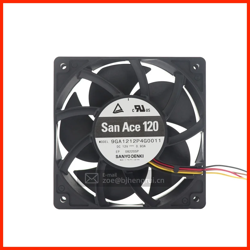 Осевой охлаждающий вентилятор 9GA1212P4G0011 12025 12 см 120x120x25 мм 12 В постоянного тока 6400 А об/мин куб/мин