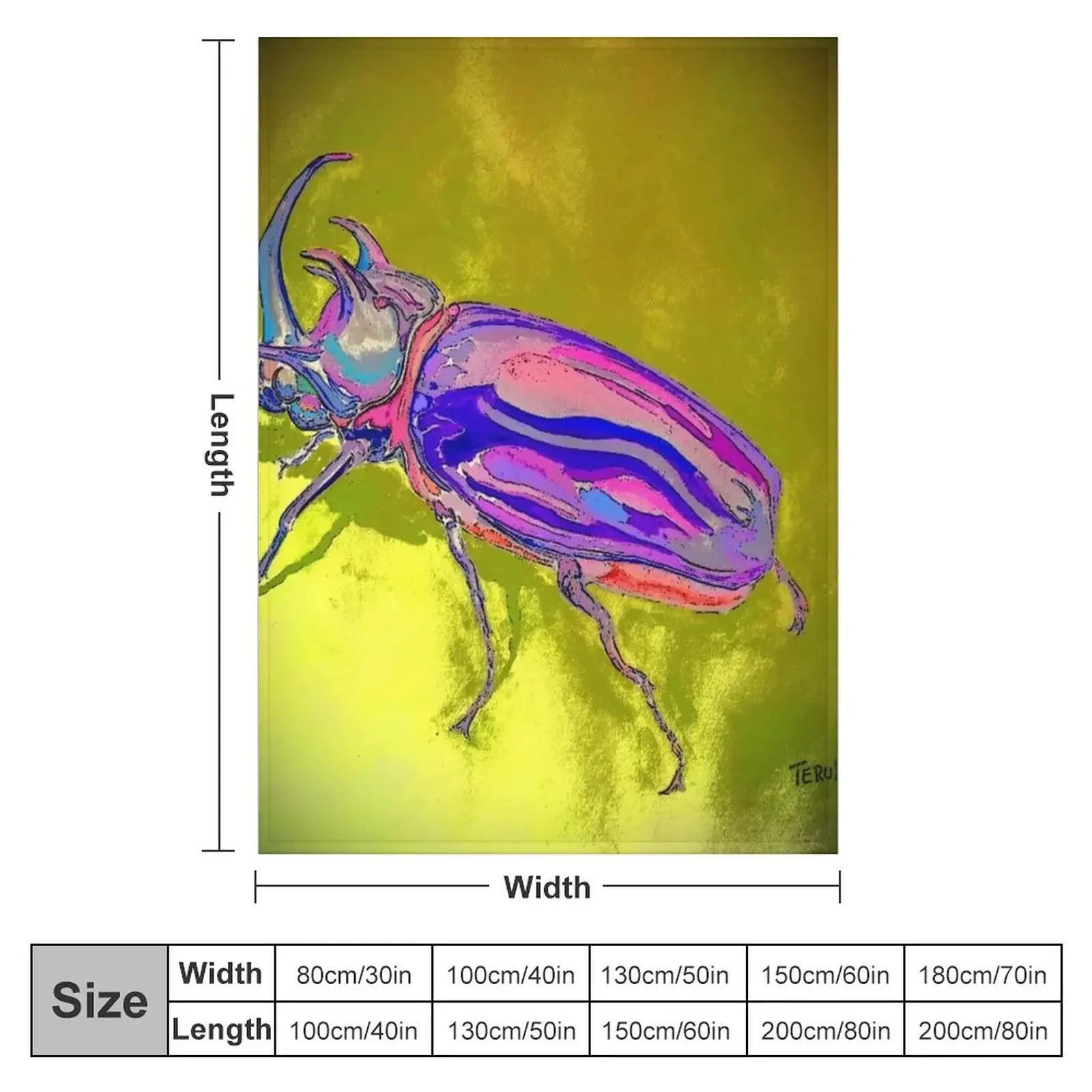 Одеяло с пятью рогами грунтованный плед в виде жука детский декоративный