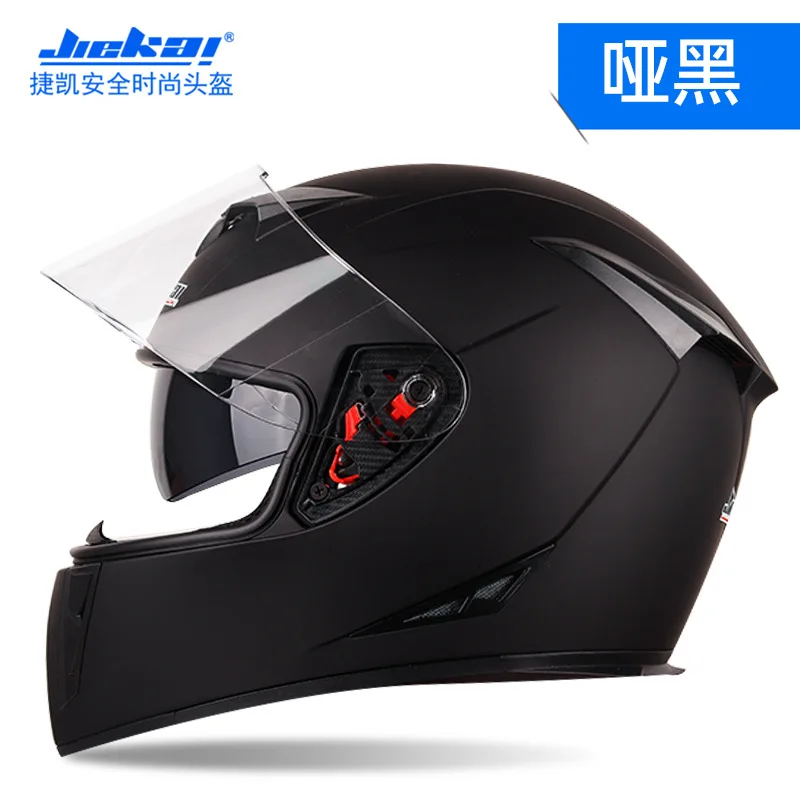 Электрический мотоциклетный шлем Jiekai мужской и женский анфас покрытый крутым