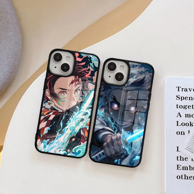 

Demon Slayer Anime Phone Case For Iphone 14ProMax 11 12 13 Pro Xs Max Mini Xr X 7 8 6 6s Plus PC+TPU Coque