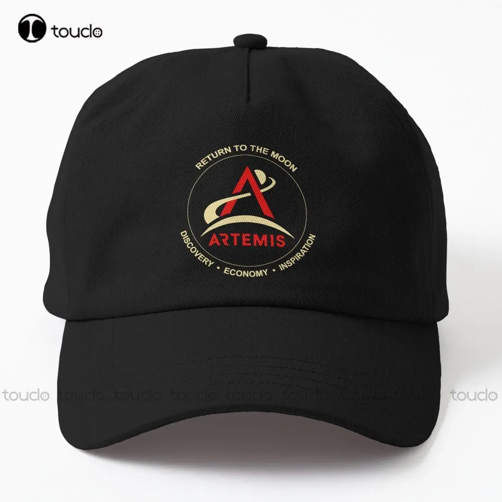 

Artemis Return To The Moon Mission Logo (Rich) Dad Hat Womens Cowboy Hats Cotton Outdoor Simple Vintag Visor Casual Caps Unisex