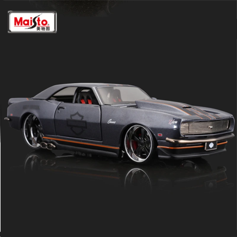 Chevrolet Camaro 1968 1/18 Dubcity Orange – Ford Mustang ? Miniature Métal Neuve Réf 90310