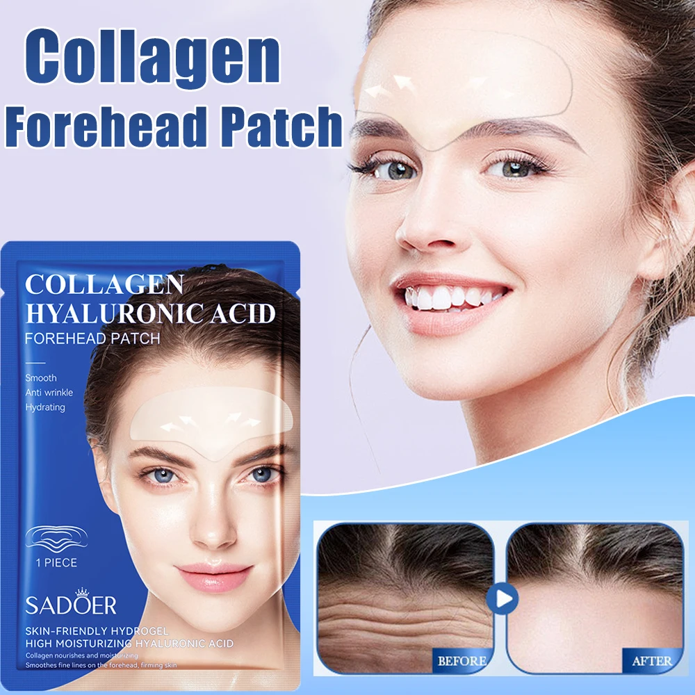 5 шт. гелевые накладки на лоб Осветляющая Маска для лица против морщин