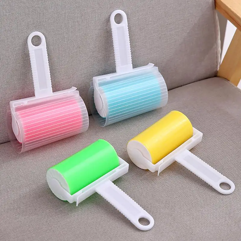

Hair Sticky Roller With Lid Washable Hair Rolling Lint Remover Device Clothes Dust Removal Non Tear Clothes Dust Hair Remover