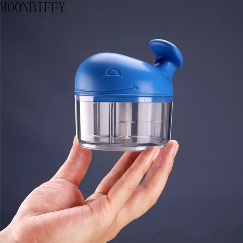 

Мультяшный маленький кит, вытягивающий чеснок, искусственный пресс для овощей, фотоинструмент