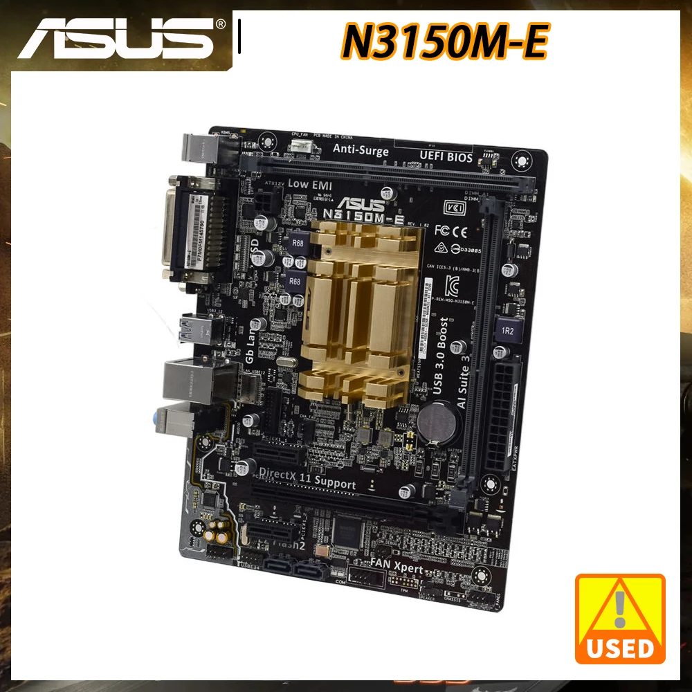 

ASUS N3150M-E Motherboard DDR3 Intel Quad-core Celeron N3150 8GB Dual Channel PCI-E 2.0 HDMI USB3.0 SATA3 Micro ATX Motherboard