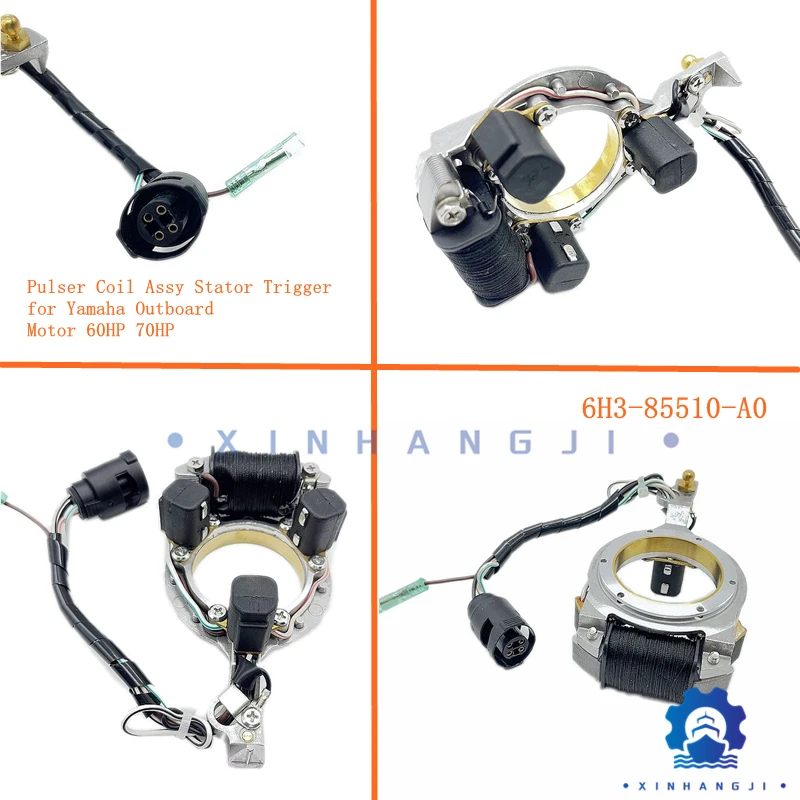 6H3-85510-A0 статор в сборе для подвесного мотора Yamaha 60HP 70HP катушка Pulser Assy K50 /60F/P60/E60H/