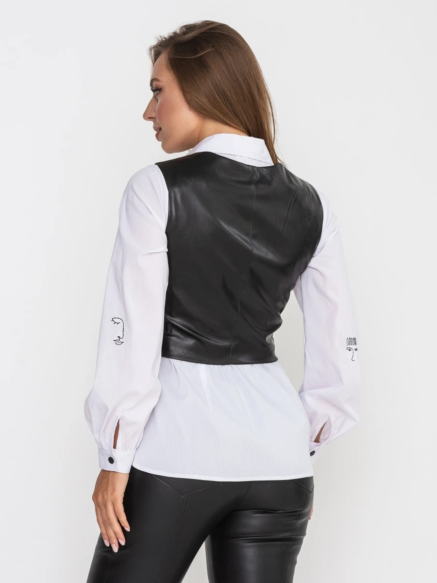 Женский облегающий жилет из искусственной кожи черные сексуальные облегающие