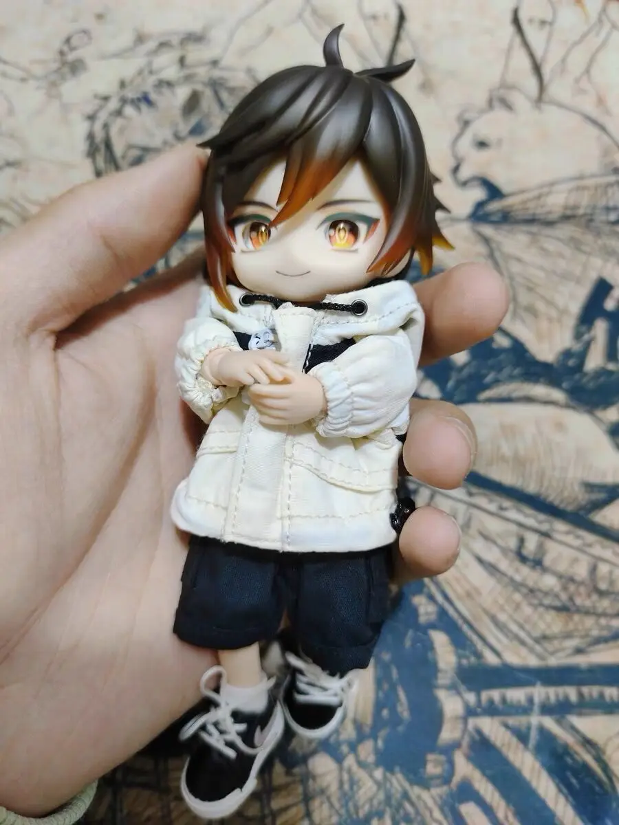 Zhongli маска глиняного человека Genshin ударопрочный открытый глаз Лицевая панель