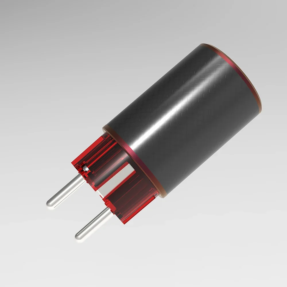 Вилка Viborg VE504Ag из чистого серебра высококачественная вилка питания Schuko высокая