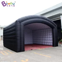 Custom Made 6x6x4m Inflatable Cube Tent Advertising Canopy Outdoor Party Commercial Use Marquee Black Outside White Inside