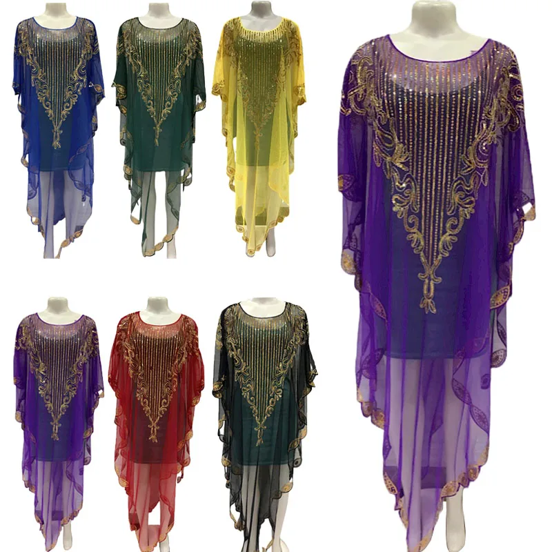 

African Dresses for Women 2023 Summer Loose Maxi Dress Dashiki Moroccan Kaftan Boubou Robe Dubai Abaya Muslim Dress Caftan Gown