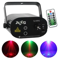 mini remote red green 40 pattern laser sound active lighting 3w led beam projector effect dj party show home stage lights sl40rg