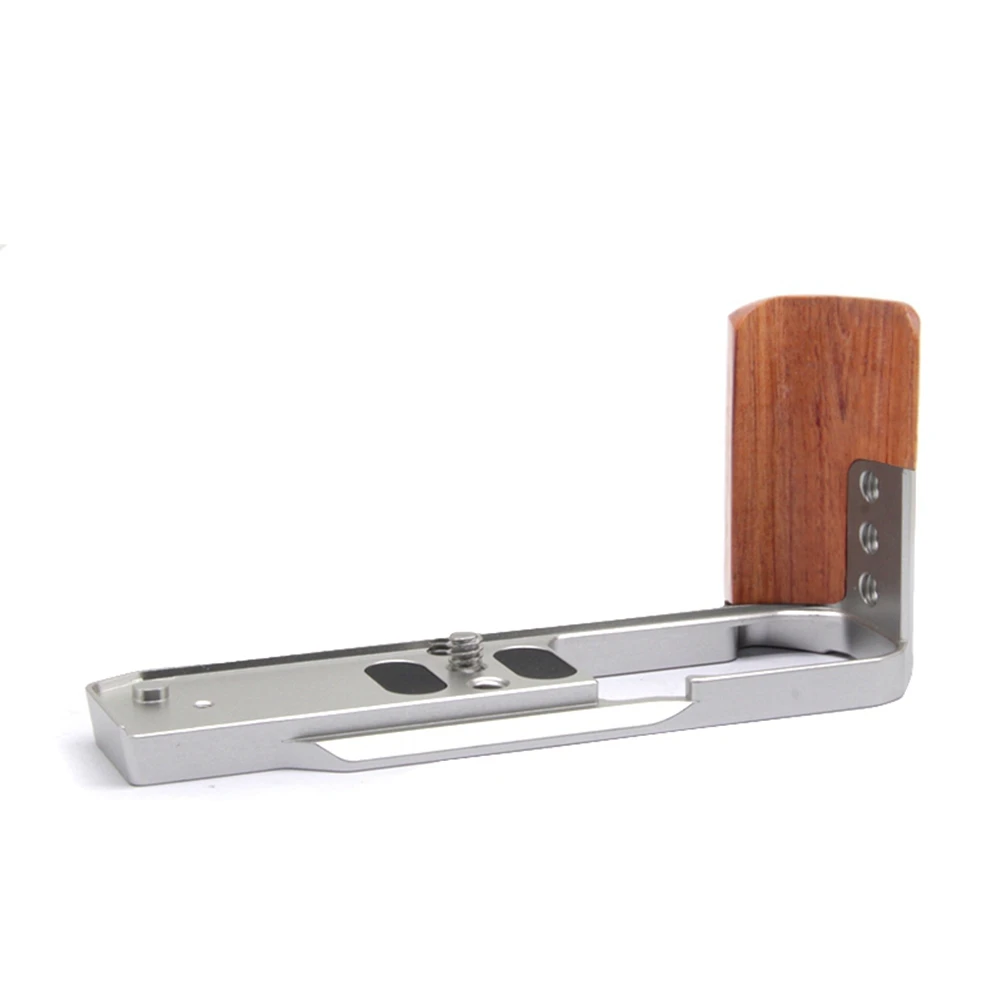 

Quick Release L Plate Wooden Side Handle Bracket Handgrip for NIKON ZFC Digital Camera Tripod Accessories Silver