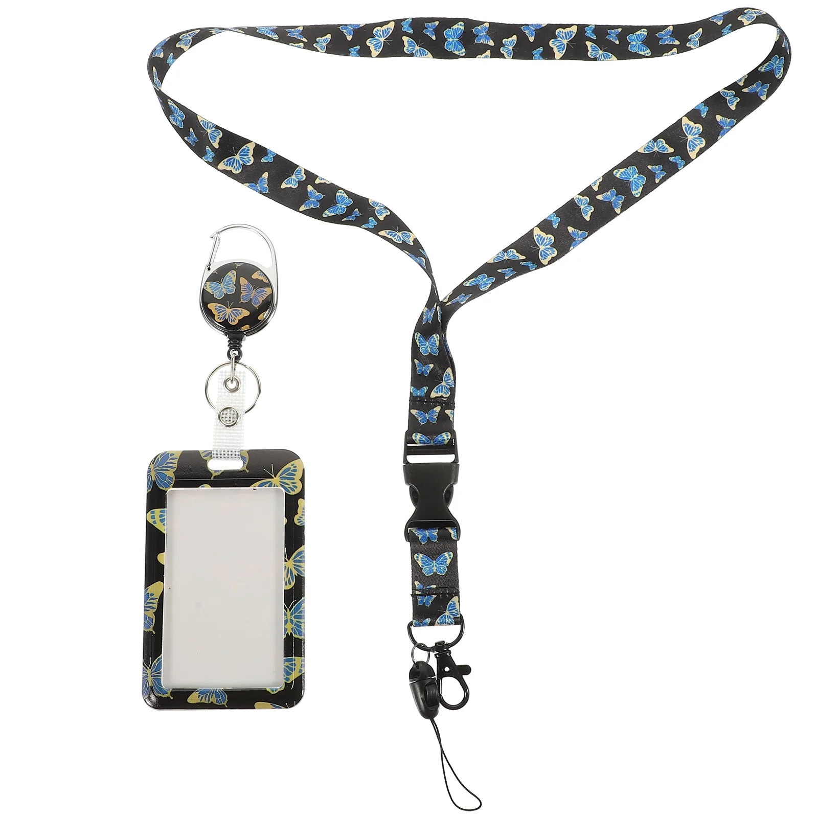 

Cutylanyard ID Card Holder Card Sleeve Bus Card Holder Work Card Protector Hanging Card Case with Lanyard