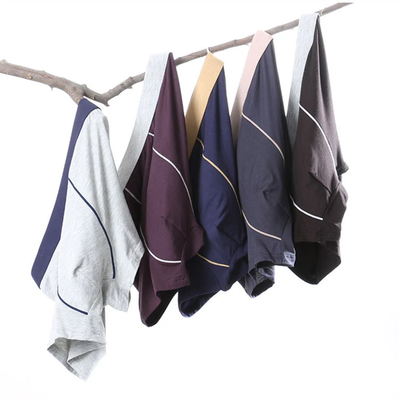 4Pcs/Lot Modal Men's Underwear Plus Size Boxer Loose Fat Guy Mid Waist Plus Size Boxer 9XL 8XL 7XL 6XL 5XL 4XL 3XL 2XL XL