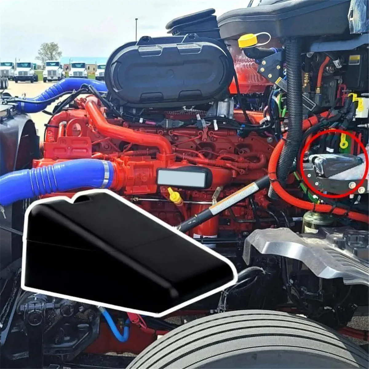 2 шт. L85-6081 M75681 Поддержка бампера капота для Peterbilt 567 579 Kenworth T680 T880