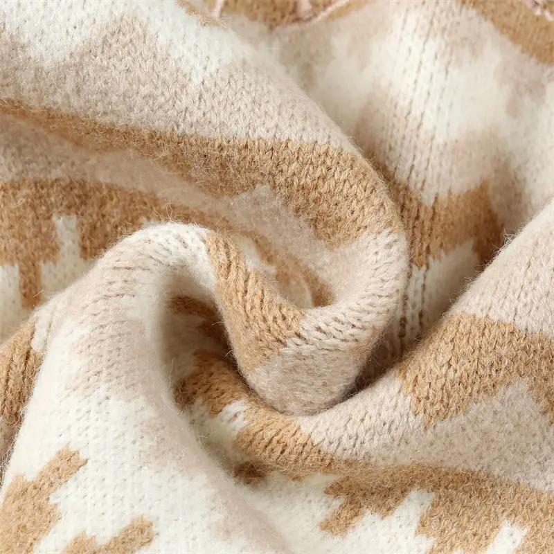 Коричневый вязаный Ретро кардиган с трехмерным мишкой Тедди женский свободный