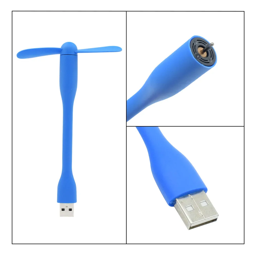 Съемный портативный мини-вентилятор USB 6 цветов вентиляторы Micro 2 0 гибкий летний