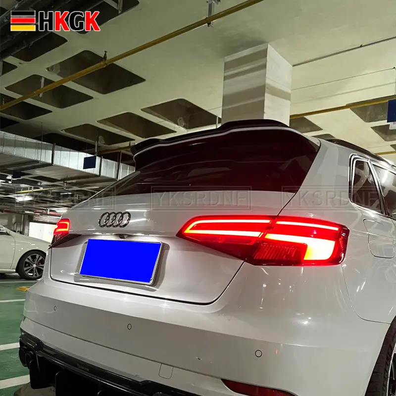 

Для Audi A3 S3 S Line 8 в хэтчбек 5 дверей 2014-2020 высококачественный задний спойлер из АБС-пластика на крышу багажника крыло багажника аксессуары