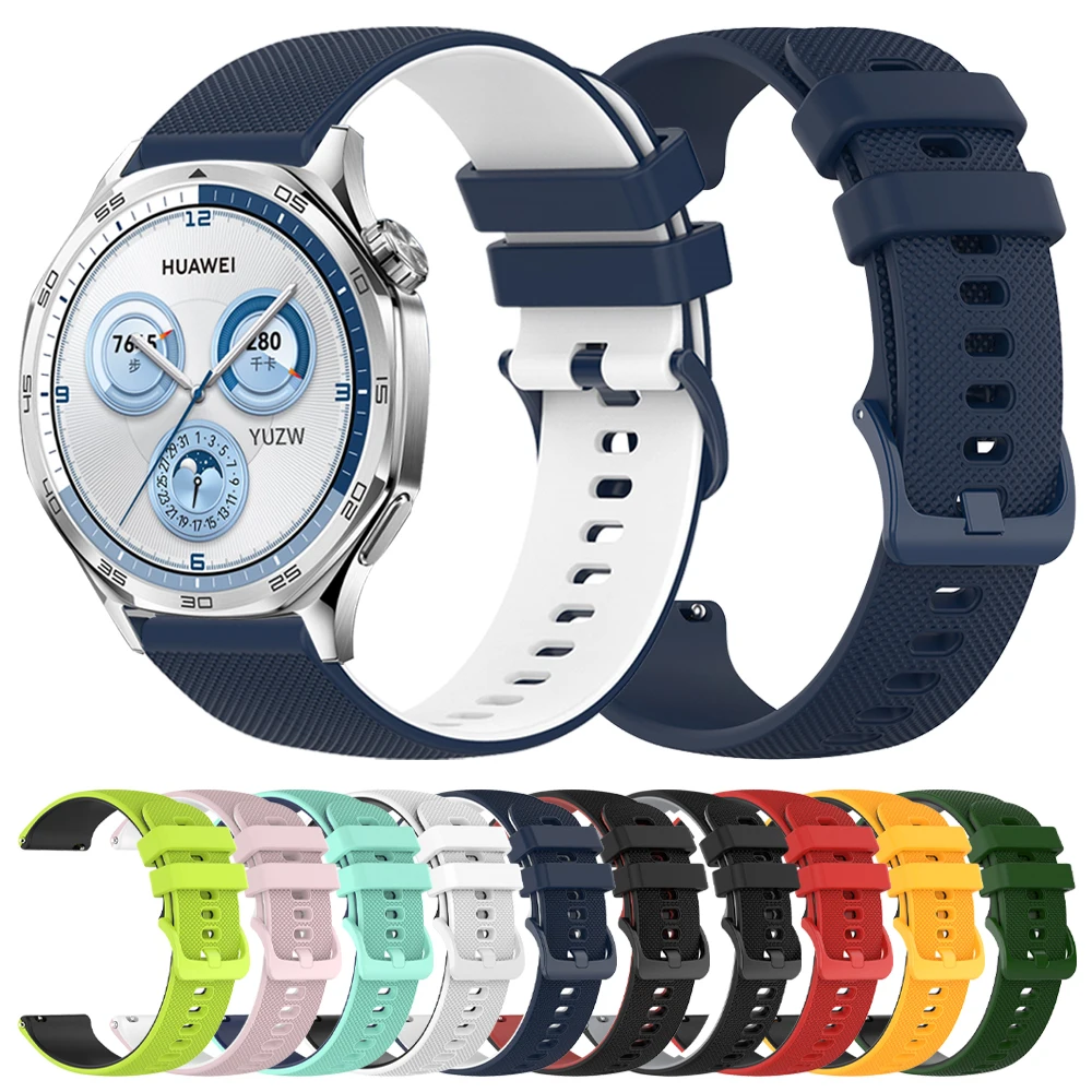 Сменный силиконовый ремешок 22 20 мм для HUAWEI WATCH GT 5 Pro 46 4 GT3 SE 2 42 браслет Buds Runner HONOR Magic