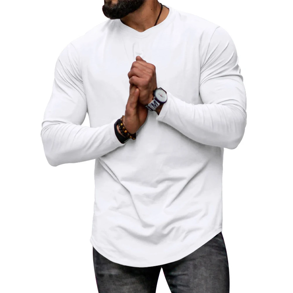 

Black Basic Knitted Pullover Tshirt for Men Slim Fit Long Sleeve Top Round Collar Ideal for Casual and Formal Occasions