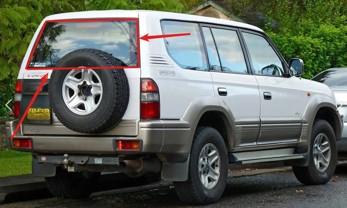 

1 шт., 3 или 5 дверей, резиновое уплотнение переднего стекла для Land Cruiser Prado LC95 1996-2002 75531-60010, задняя уплотнитель 75573-60010