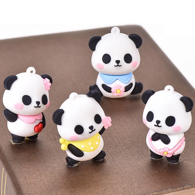 

Panda Pendant Decoration Key Chain Panda Ornament Cute Cartoon Mini Decorative Multifunctional Handicraft Home Car Decor