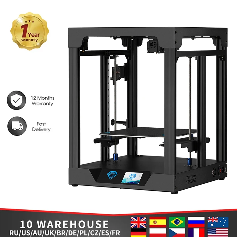 

3D-принтер Twotrees SP-5 CoreXY, экструдер MKS TMC2225, 300*300*330 мм, наборы «сделай сам», сенсорный экран 3,5 дюйма, Фабричный дизайн с акриловым покрытием