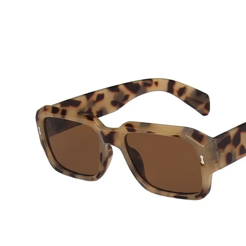 Модные солнцезащитные очки в стиле ретро большого размера черные мужские для