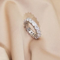 essff white zircon goldsilver color wedding rings for women modern eternity couple rings for men luxury jewelry moms gifts