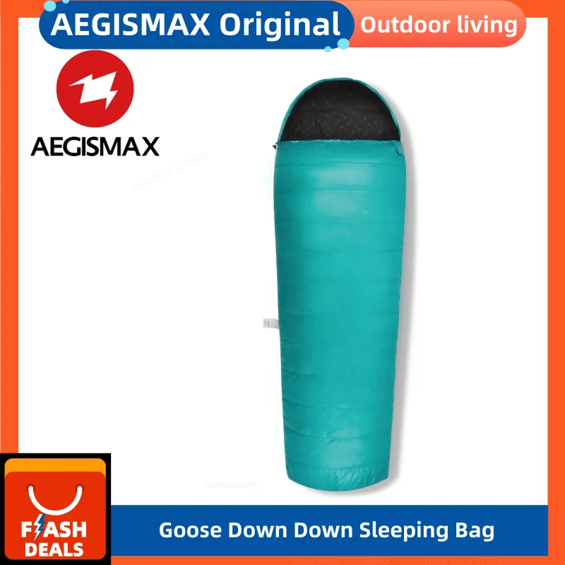 

AEGISMAX EPLUS400-1000 Series Сверхлегкий спальный мешок на гусином пуху 800FP Открытый кемпинг Походный спальный мешок Конверт Природа Поход