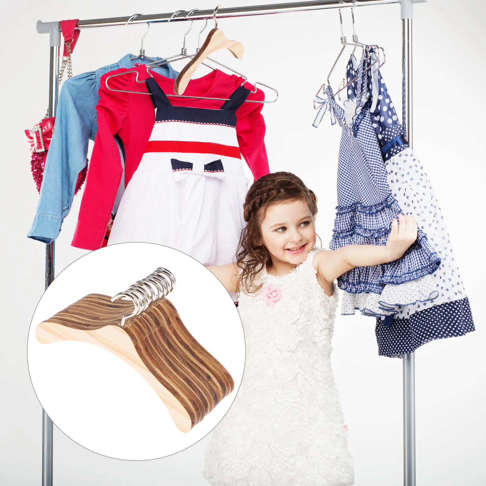 

10 Pcs Baby Hanger Baby Mini Hanger Clothes Nonslip Hangers Furniture Gown Hanger