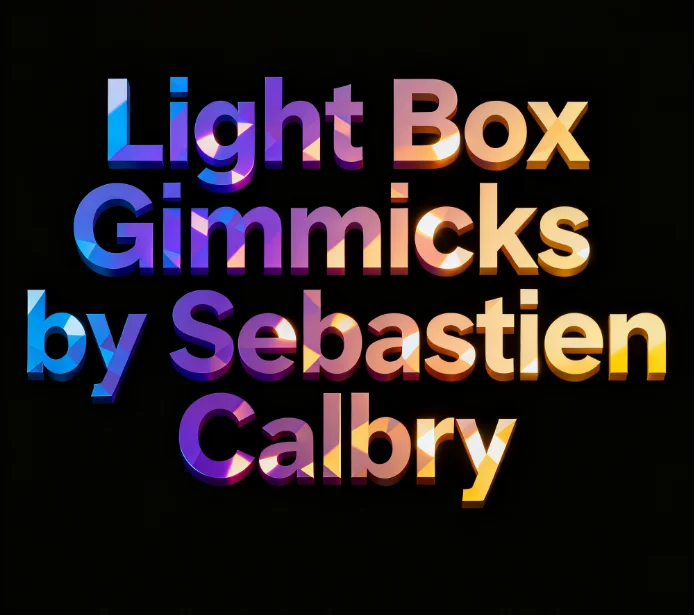 Фото Light Box Gimmicks от Sebastien Calbry Card Magic and Trick Decks Карты-волшебники для начинающих Волшебный реквизит Уличный ментализм №1