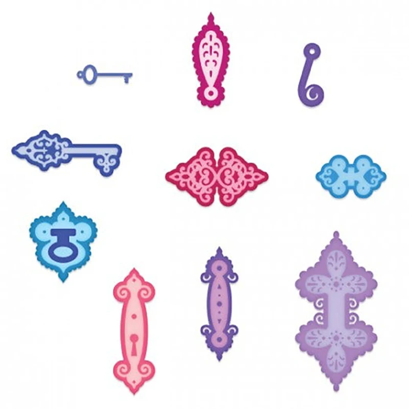 

Новинка 2022, металлические Вырубные штампы в виде дверного замка для ключей, рамы с теневым рисунком для творчества, украшение для открыток, скрапбукинг, рукоделие, без искусственных элементов