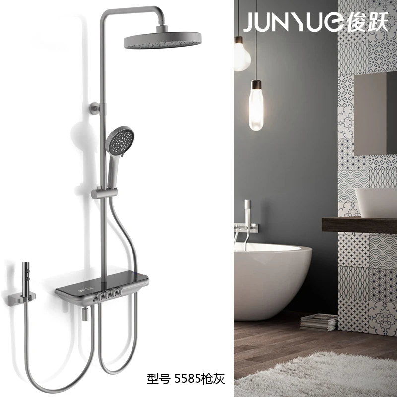 Душевой набор медная Бытовая ванная комната белый серый дождевой Душ