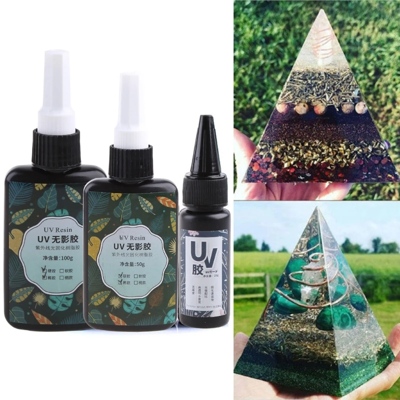 E0BF Crystal Clear  Curing Epoxy Resin for DIY Jewelry Making Craft Decor
