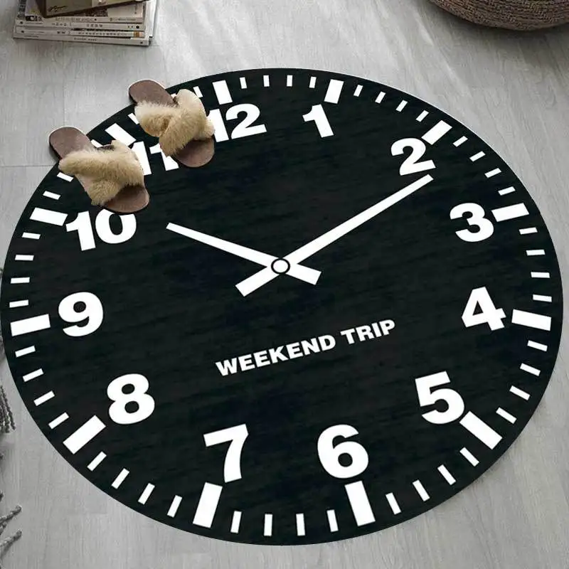 Модные Современные Простые индивидуальные черно-белые часы для гостиной спальни