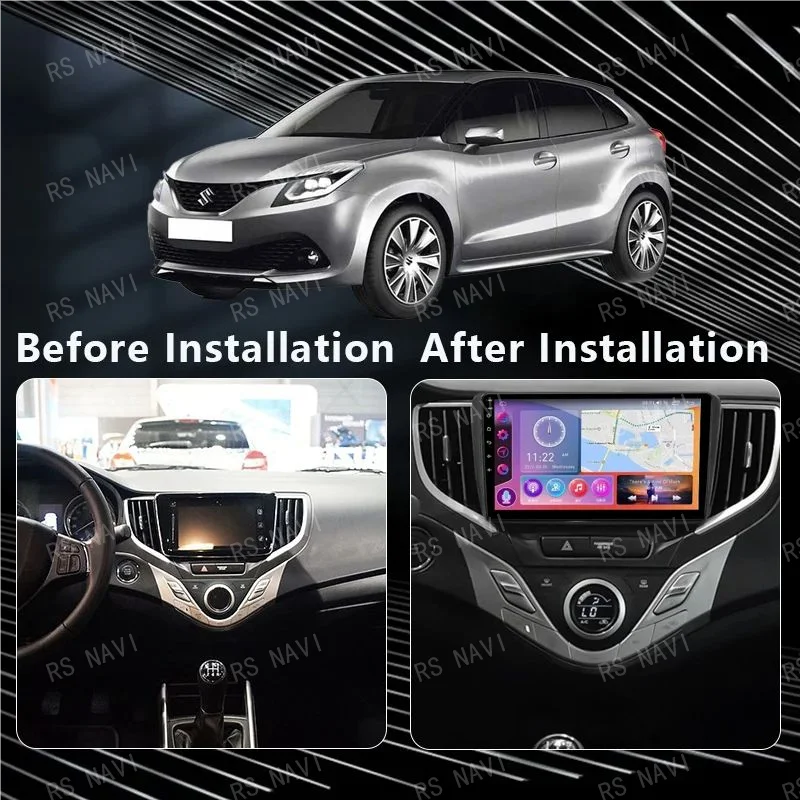 Автомобильное радио Android 14 для Suzuki Baleno 2016 2017 2018 2019 мультимедийный плеер стерео GPS