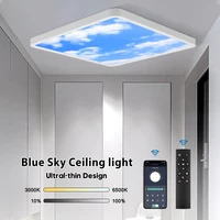 APP Sky LED Ceiling Lamp 18W 24W 42W 48W RC Dimmable Panel Light 85-265V Ceiling Light Interior Decoration Chandelier Bedroom