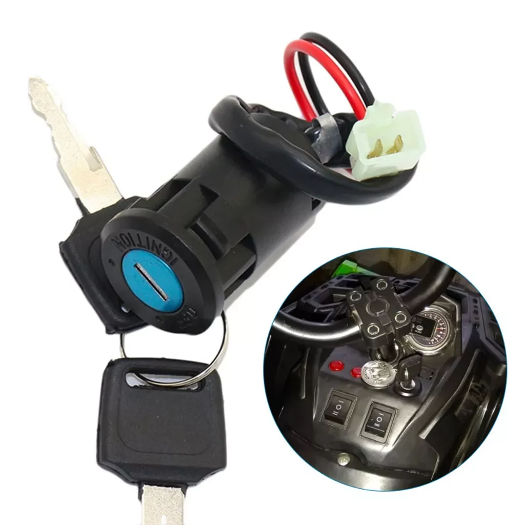 

Ignition Key Switch Moped Electric Motorcycle 2 Wire On/Off ATV Dirt Bike