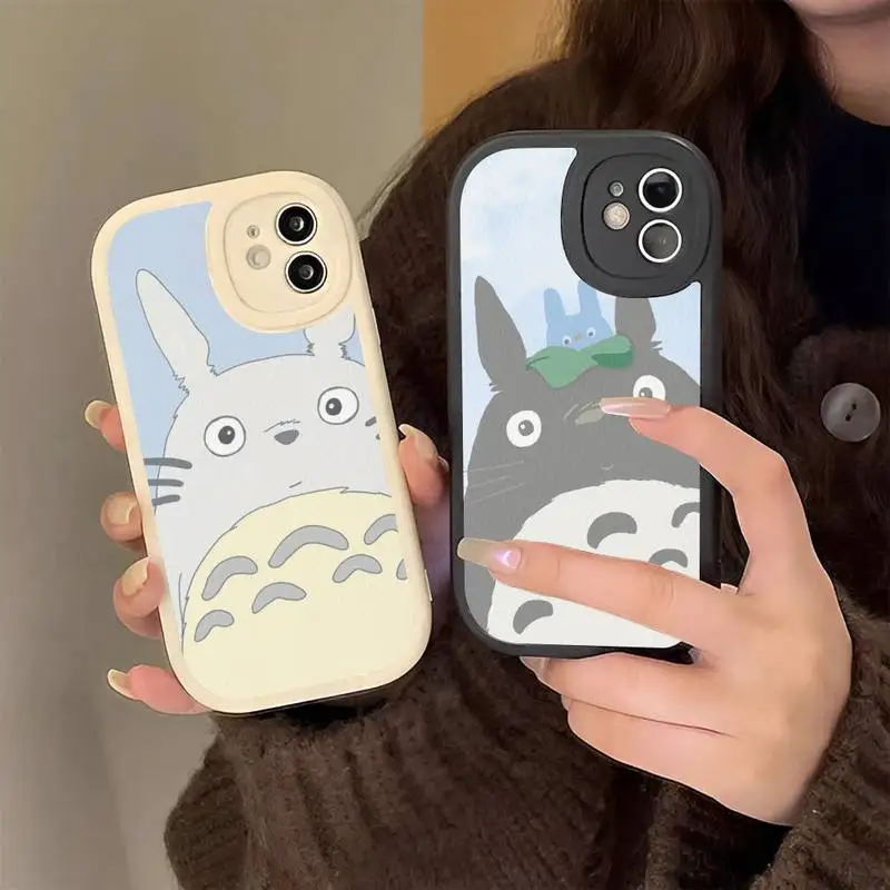 

Anime totoro Phone Case Hard Leather Phone Case for iPhone 13 12 Mini 11 14 Pro Max Xs X Xr 7 8 Plus 6 6s Se 2022 silicone Cover