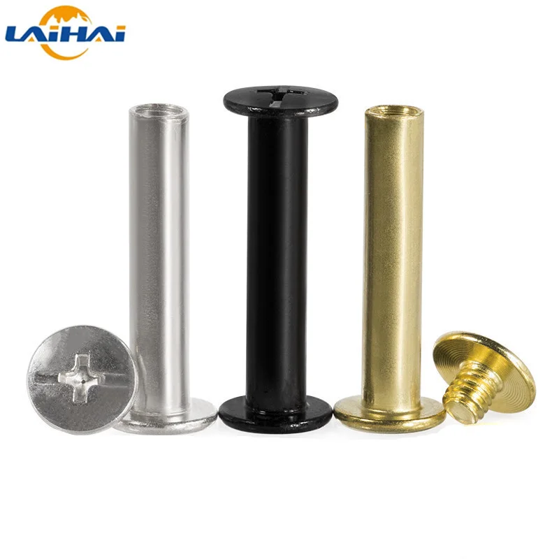 

10/20/30pcs Leather Bag Belt Strap Photo Scrapbook Album Account Book Post Binding Chicago Screw Nail Rivet Bolt Space 4 to 50mm