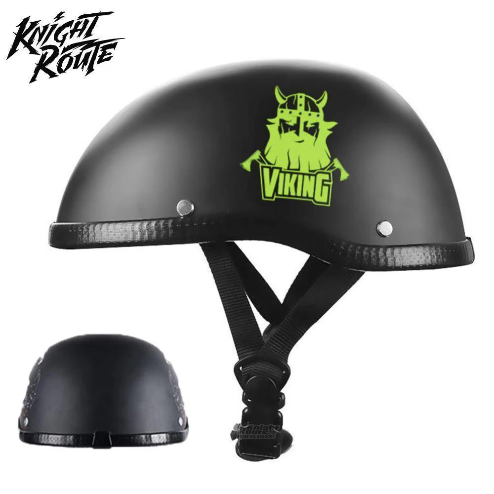 

Men's Motorcycle Helmet Motorbike Vintage Women's Motorcycle Open Face Vintage Retro Half Helmet Moto Chopper Riding Motorbike